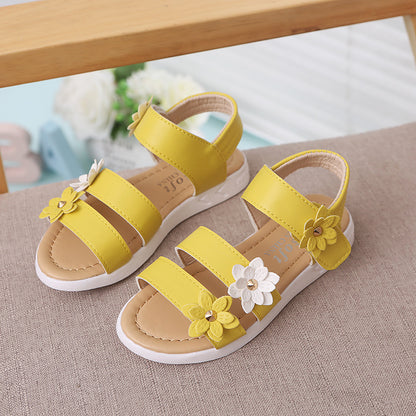 Children's Sandals Flower Princess Shoes Roman Shoes Baby Shoes