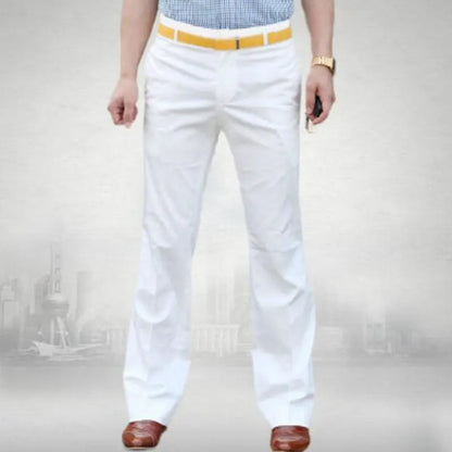 Men's Suit pants New flared pants Male Summer Straight Suit pants British leisure Free hot feet trousers Formal pants For Men