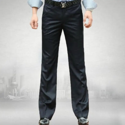 Men's Suit pants New flared pants Male Summer Straight Suit pants British leisure Free hot feet trousers Formal pants For Men