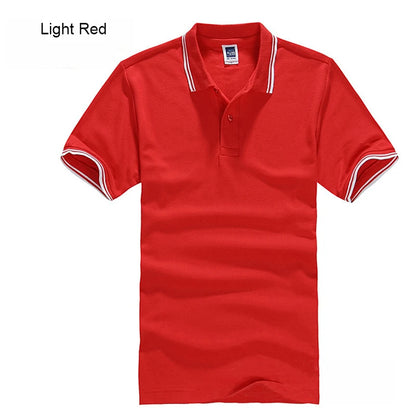 New Brand Men's Polo Shirt For Men Desiger Polos Men Cotton Short Sleeve shirt Clothes jerseys golftennis Plus Size XS- XXXL