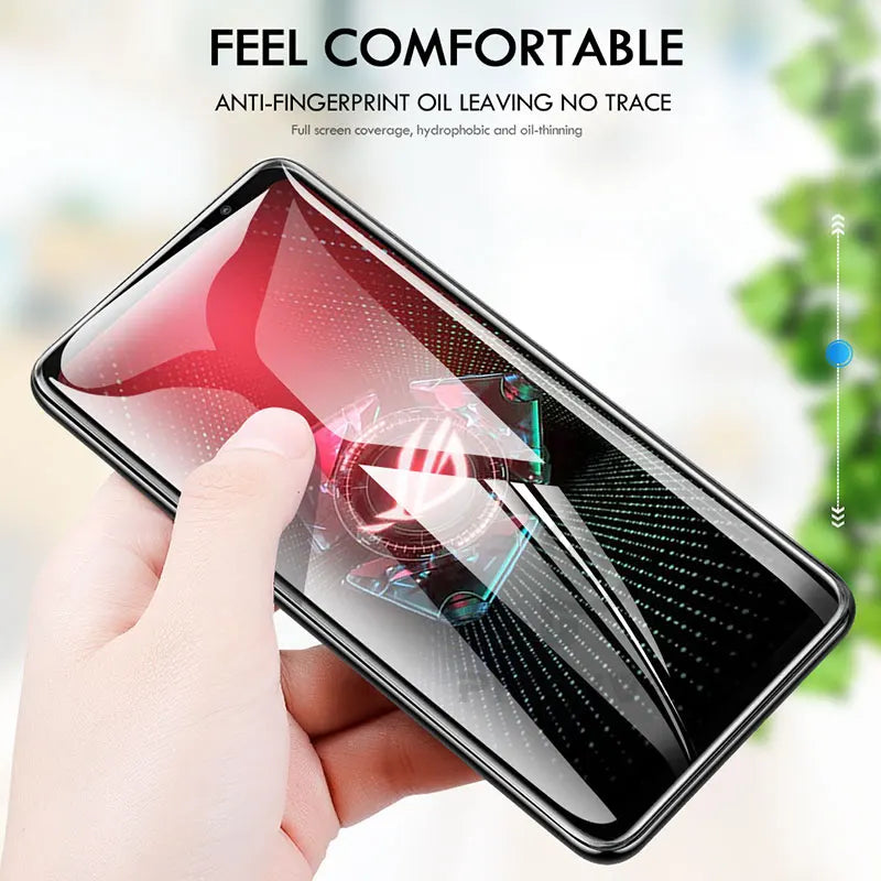 Tempered Glass Screen Protector For Asus Rog Phone 5 3 7 6D 2 5S 6 Pro Oleophobic Protective Glass