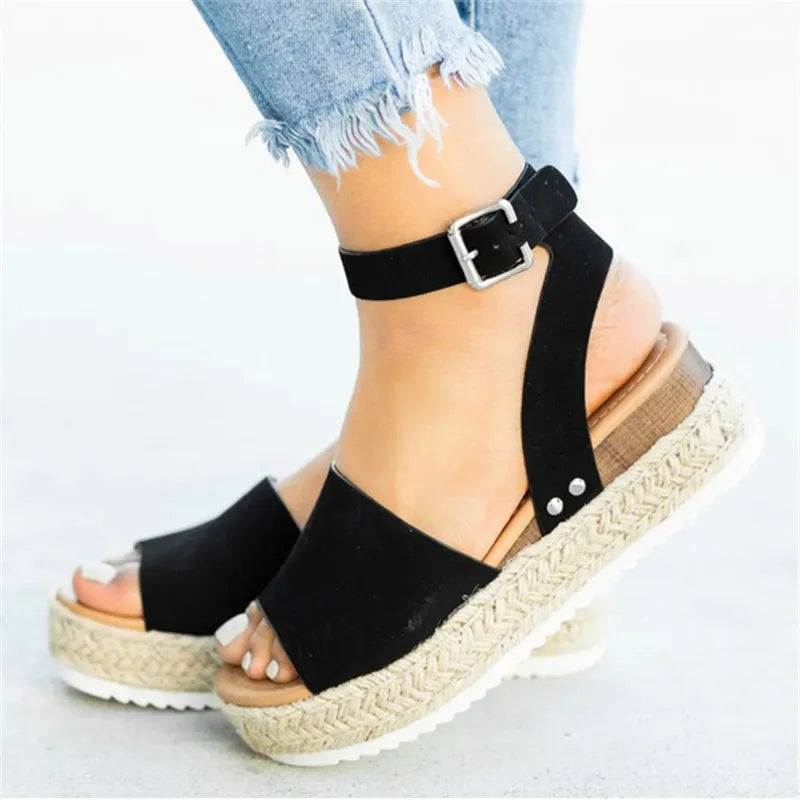 Plus Size Women Sandals Wedges Shoes For Women High Heels Sandals Summer Shoes Women Chaussures Sandalia Femme Platform Sandals