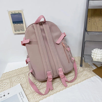 For Teenage Girls Boys Study Book Backpack Canvas Schoolbags Women Laptop Rucksack School Bags For Boys Travel Bagpack