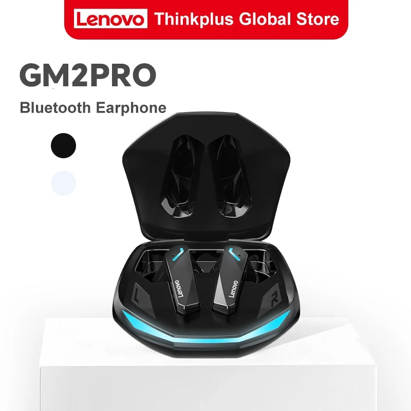 NEW Lenovo GM2 Pro TWS Earphone Wireless Bluetooth 5.3 Stereo Headphones Low Latency Gaming Earbuds With Mic E-sports Headset