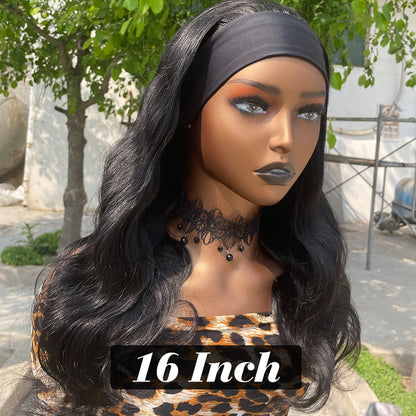 Headband Wig Human Hair Body Wave Wig 180% Density Remy Human Hair Wigs For Black Women Brazilian Glueless Wig