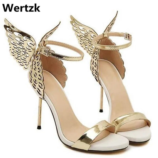 2019 Brand women pumps Butterfly  high heel pumps shoes for women sexy peep toe high heels sandals party shoes woman E225