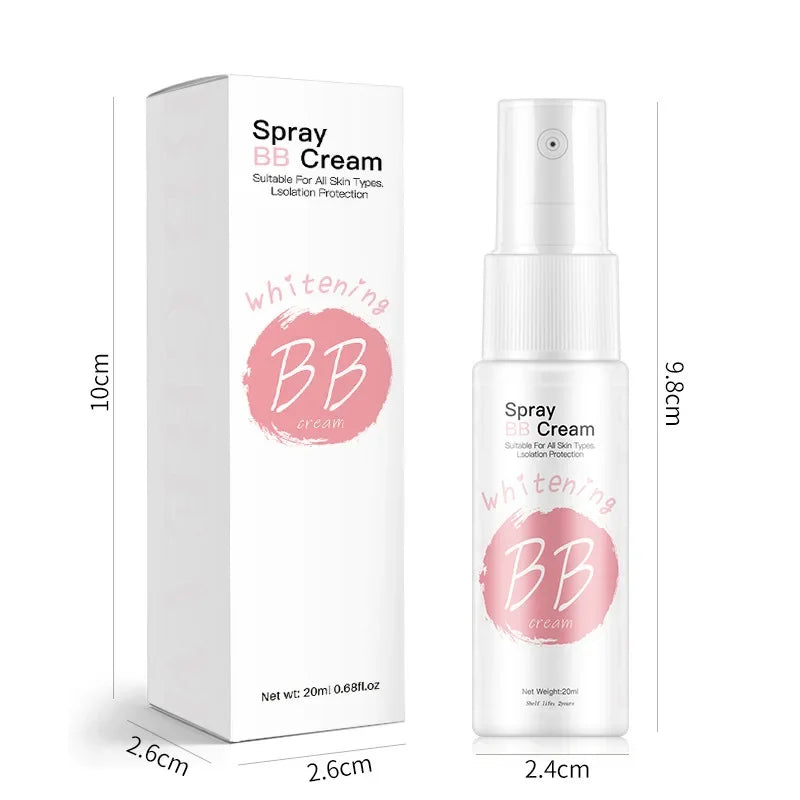 Whitening Moisturizing Base Spray BB Cream Concealer Brighten Face Beauty Skin Care Foundation Makeup 20ml Korean Cosmetics