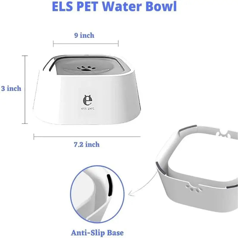 No-Spill Water Dispenser for Dog Pet Dog Portable Cat Bowl Floating Bowl Water Drinker Not Wet Mouth Splash Not Sprinkler