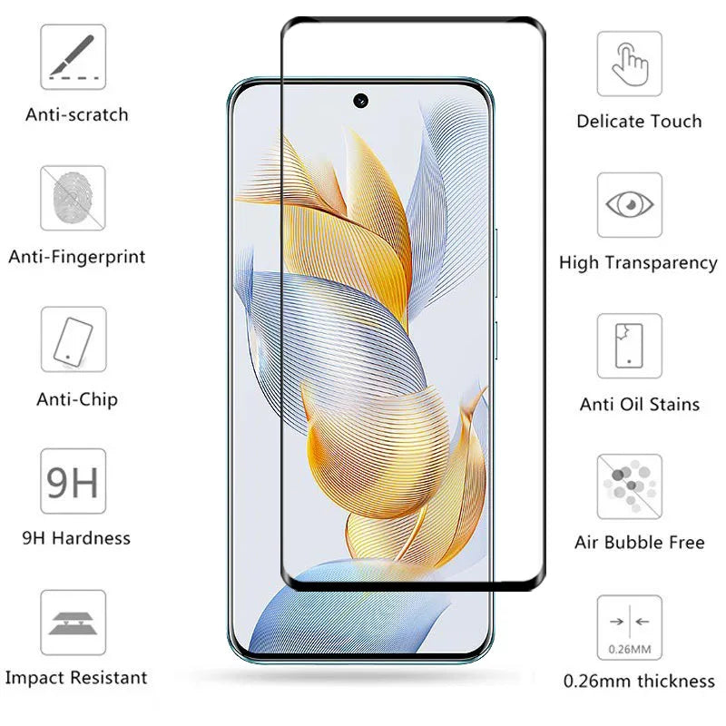 Full Cover Glass For Honor 90 Screen Protector For Honor 90 Tempered Glass 3D Protective Phone Film Honor 90