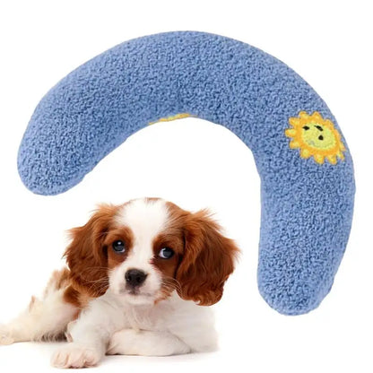 Pet Calming Toy Soft Fluffy Pet Cat Sleep Pillow dog Sleeping Supplies Machine Washable Pillow For Small Dog Kitten Pet Supplies