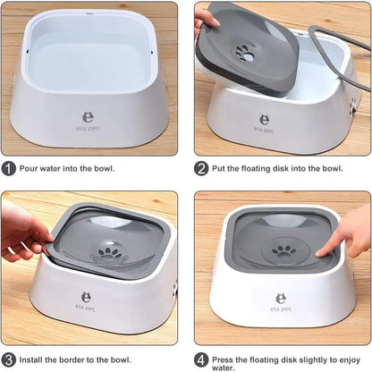 No-Spill Water Dispenser for Dog Pet Dog Portable Cat Bowl Floating Bowl Water Drinker Not Wet Mouth Splash Not Sprinkler