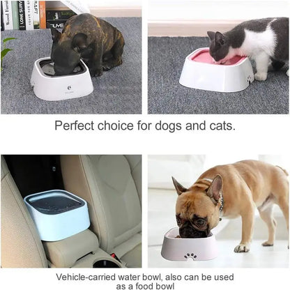 No-Spill Water Dispenser for Dog Pet Dog Portable Cat Bowl Floating Bowl Water Drinker Not Wet Mouth Splash Not Sprinkler