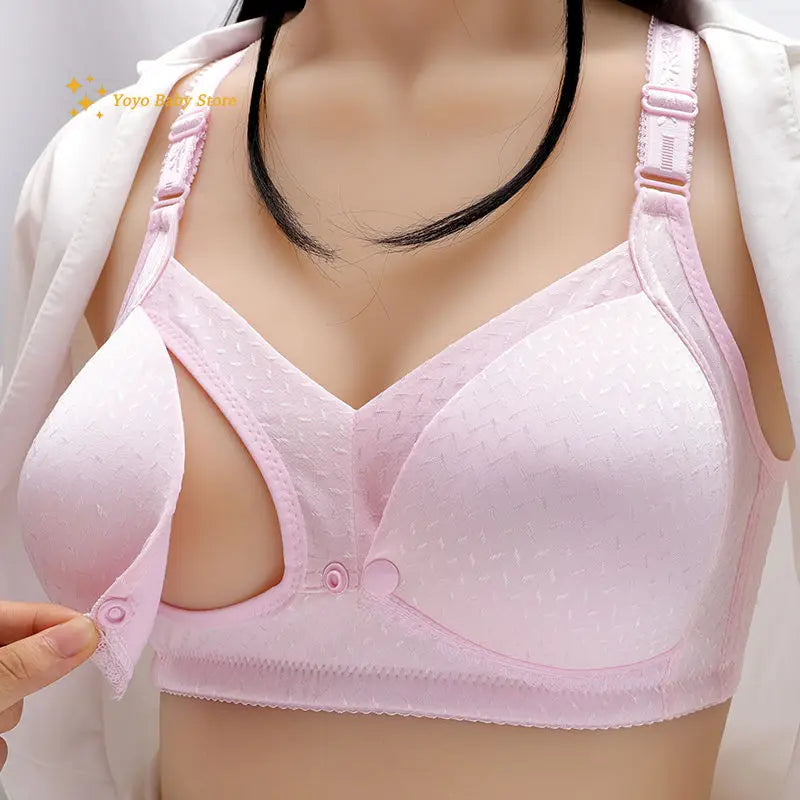 Maternity Breastfeeding Bra Lace Cotton Maternity Nursing Bra for Feeding Pregnant Women Underwear Women's Breathable Bras