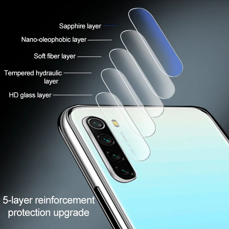 6-in-1 For Redmi Note 12S Glass Redmi Note 12S Full Cover Glue HD 9H Phone Screen Protector For Xiaomi Redmi Note 12S Lens Glass