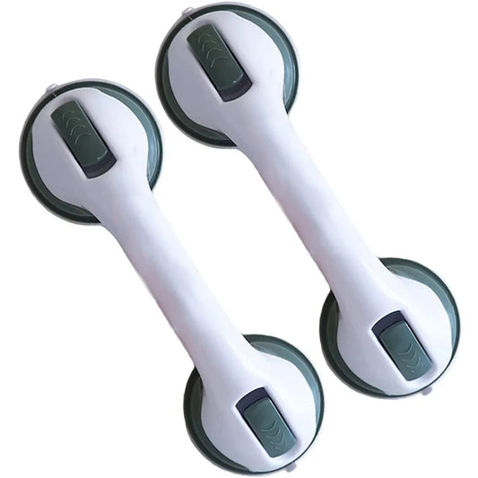 New Shower Handle Grab Bars Ultra Grip Dual Locking Safety Suction Cups Helping Handle Anti Slip Support for Toilet Bathroom