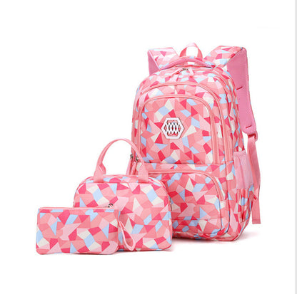 Three-piece Student School Bag Kindergarten Cartoon School Bag