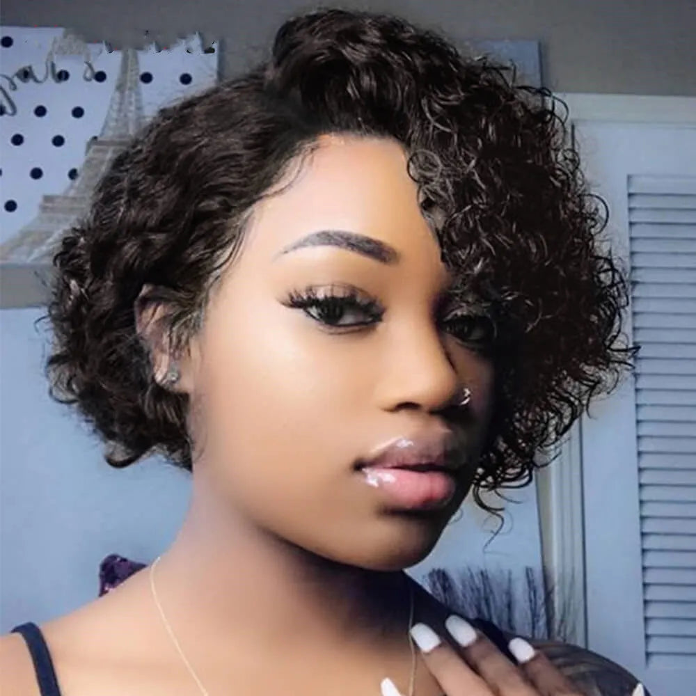 Short kinky curly